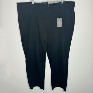 NWT London Fog‎ Stretch Cotton Phantom Black Pants Size 44